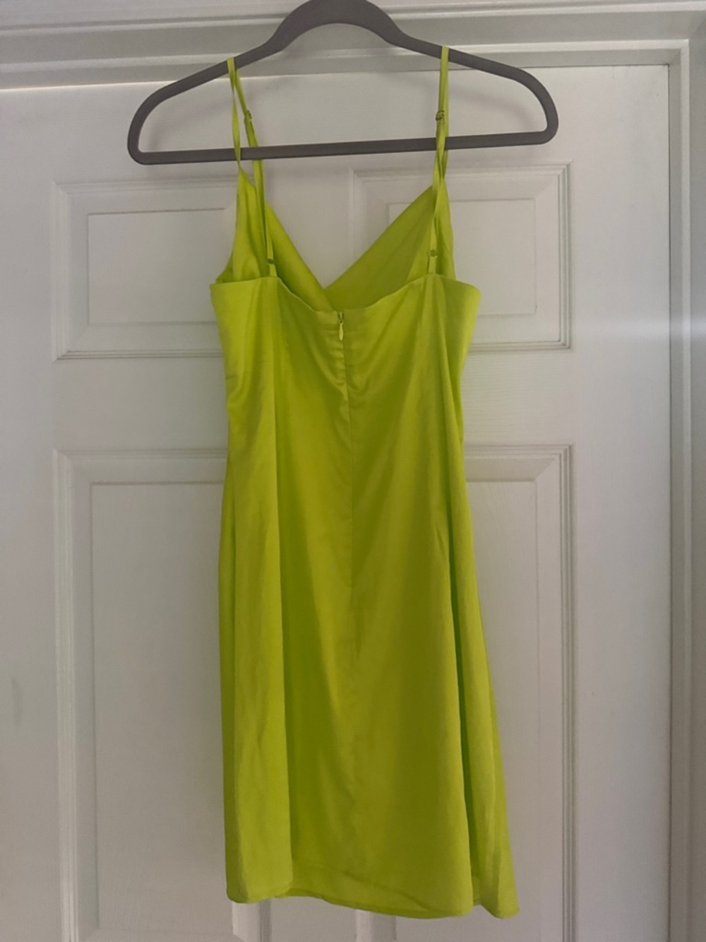 Sans Souci Lime Green Cowl Neck Midi Slip Dress - Picture 3 of 3